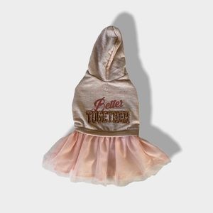 Top Paw “Better Together” Hoodie Tutu- Size Medium